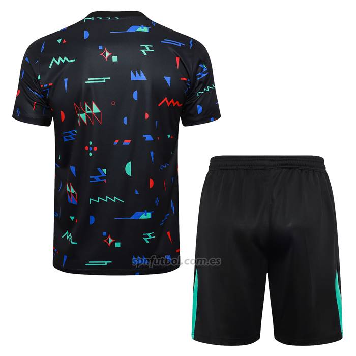 Chandal del Portugal Manga Corta 2024-2025 Negro - Pantalon Corto